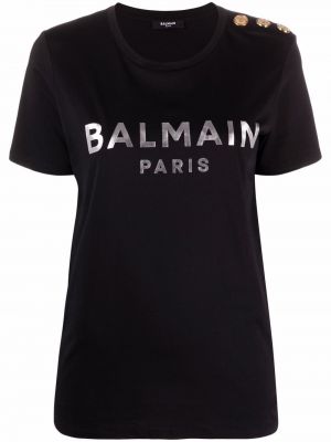 Camiseta con estampado Balmain