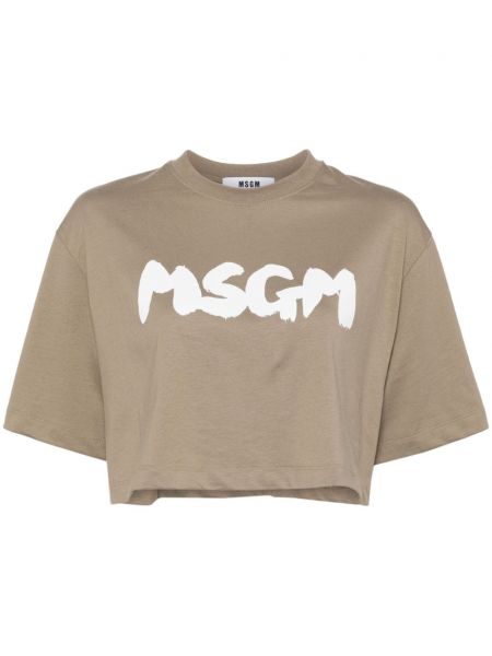 T-shirt Msgm grøn