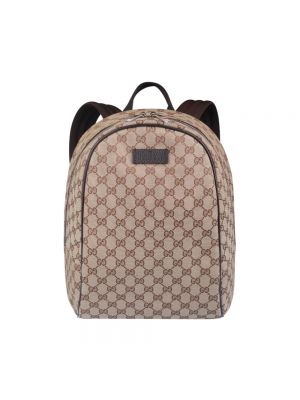 Beżowy plecak skórzany Gucci
