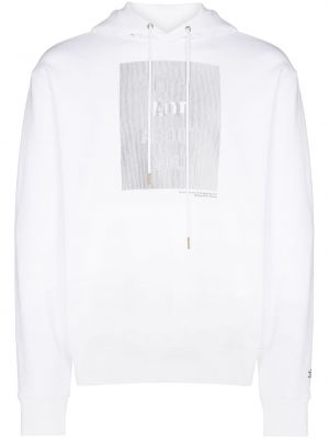 Hoodie mit print Helmut Lang weiß