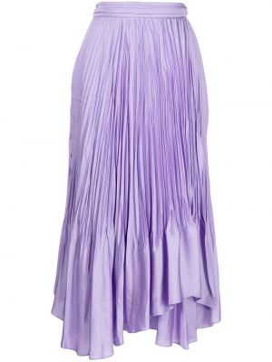 Plisované midi sukně Jonathan Simkhai fialové