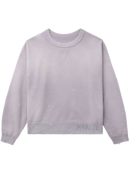 Sweatshirt aus baumwoll mit print Maison Margiela lila