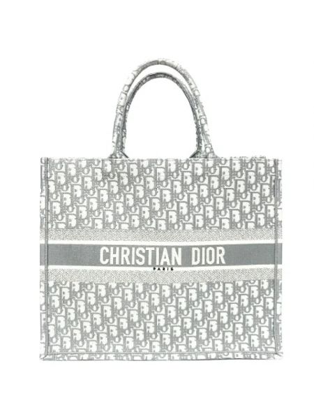 Shopperka retro Dior Vintage szara