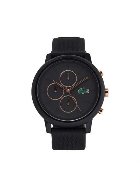 Černé hodinky Lacoste