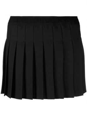 Πλισέ φούστα τζιν με σχέδιο Versace Jeans Couture μαύρο