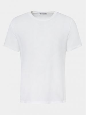 Priliehavé tričko Sisley biela