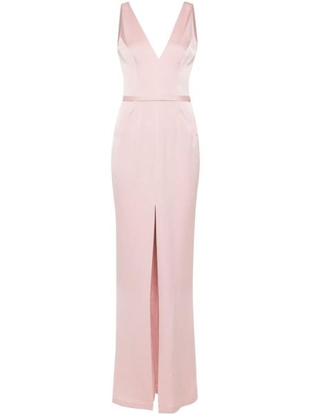 Ίσιο φόρεμα με λαιμόκοψη v Gemy Maalouf ροζ