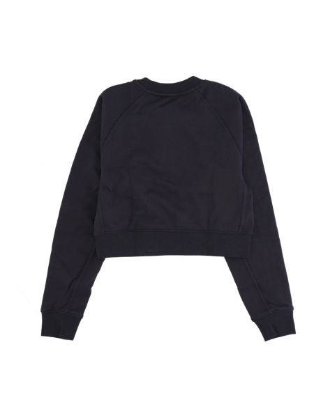 Streetwear sweatshirt mit rundhalsausschnitt Adidas schwarz