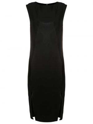 Σατέν αμάνικο φόρεμα Uma | Raquel Davidowicz μαύρο