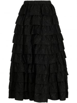 Květinové sukně Comme Des Garçons Tao černé