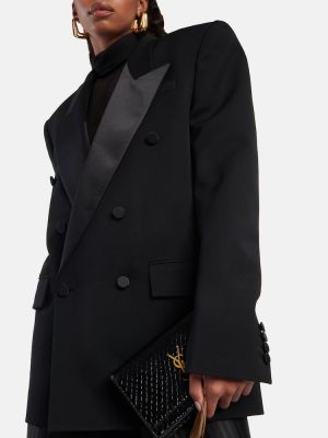 Woll anzug Saint Laurent schwarz