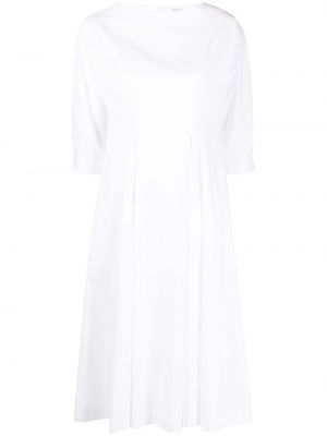 Памучна миди рокля Gentry Portofino бяло