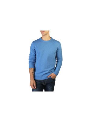 Džerzej kašmírový sveter 100% Cashmere modrá