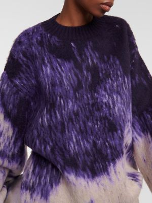 Oversized pulover The Attico vijolična