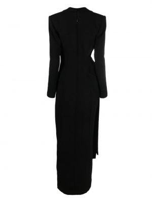 Krepové koktejlové šaty Jean-louis Sabaji černé