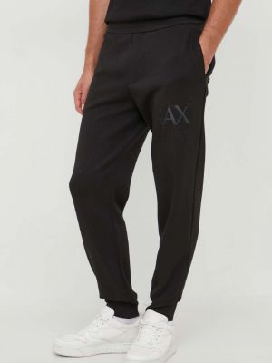 Spodnie sportowe Armani Exchange czarne