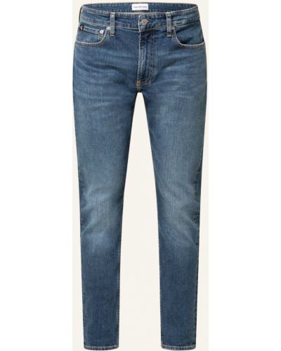 Jeansy slim Calvin Klein Jeans, niebieski