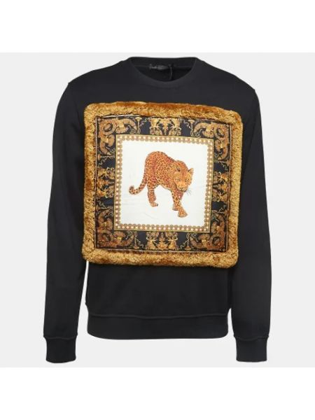 Sweatshirt aus baumwoll Versace Pre-owned schwarz
