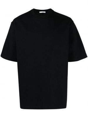 Βαμβακερό πουκάμισο The Row μαύρο