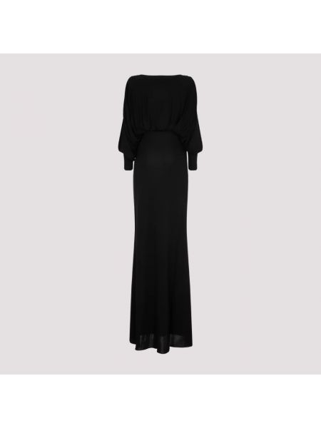 Vestido largo Saint Laurent negro