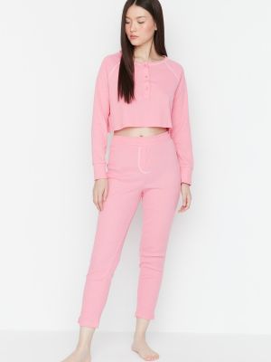 Pyžamo Trendyol ružová