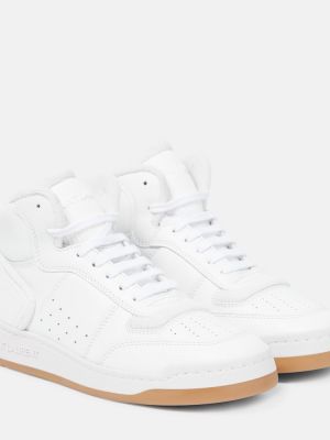 Bőr sneakers Saint Laurent fehér
