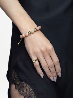 Bracelet à imprimé en cristal Nialaya Jewelry rose
