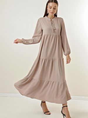 Krajkové šněrovací dlouhé šaty By Saygı