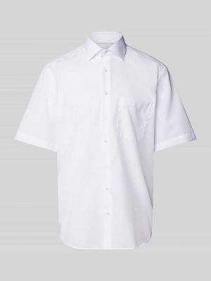 Koszula w jednolitym kolorze Eterna biała