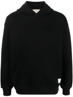 Medvilninis džemperis su gobtuvu Emporio Armani juoda
