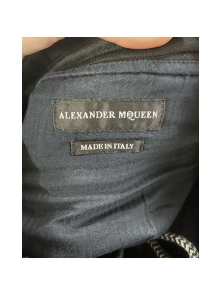 Spodnie bawełniane Alexander Mcqueen Pre-owned czarne