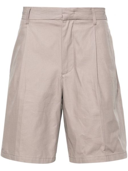 Pamučne kratke hlače Emporio Armani siva