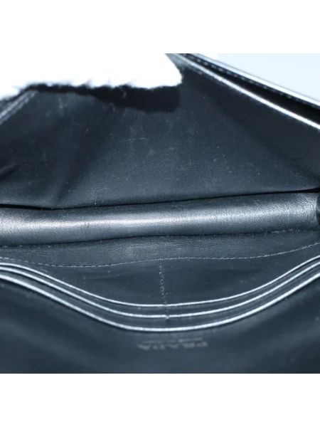 Bolso clutch de cuero retro Prada Vintage negro