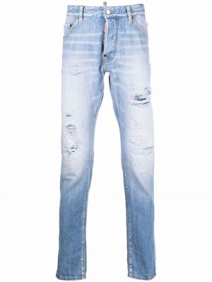 Nødlidende jeans med normal passform Dsquared2 blå