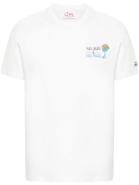 Koszulka bawełniana Mc2 Saint Barth biała
