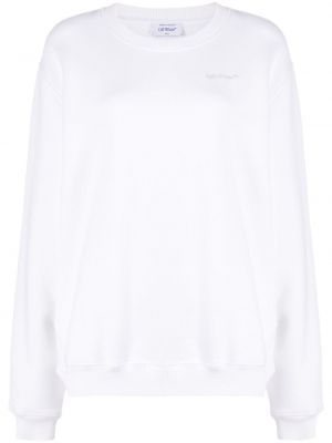 Βαμβακερός φούτερ με σχέδιο Off-white λευκό