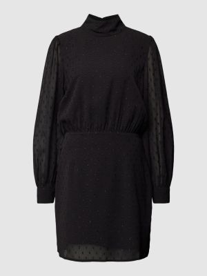 Sukienka mini ze stójką Esprit czarna