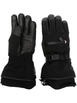 Γάντια με φερμουάρ με τσέπες Moncler μαύρο