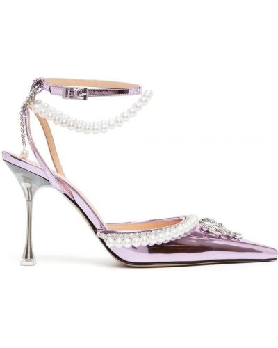 Pumps med rosetter Mach & Mach rosa