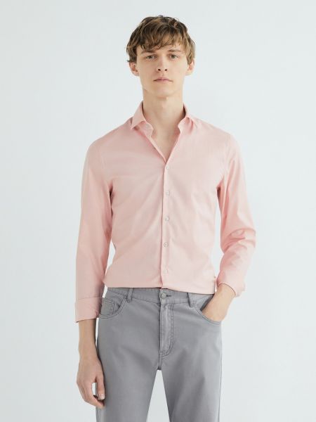 Camisa slim fit Calvin Klein rosa