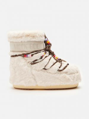 Čizme za snijeg s krznom Moon Boot bež