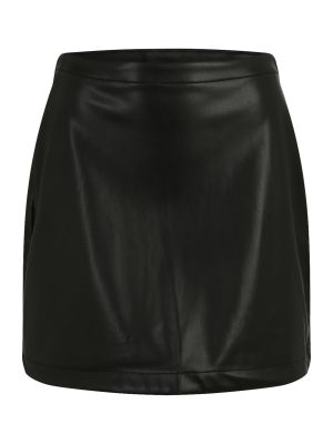 Kožená sukňa Gap Petite čierna