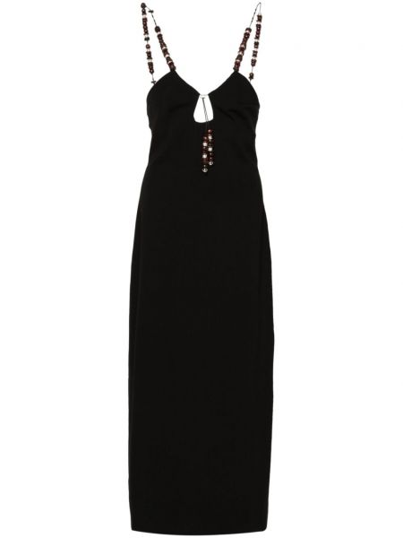 Αμάνικη ίσιο φόρεμα 16arlington μαύρο