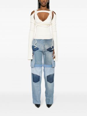 High waist straight jeans Srvc Studio blau