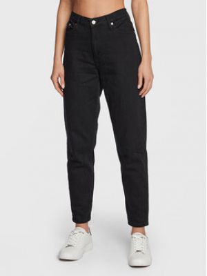 Černé džíny s klučičím střihem Calvin Klein Jeans