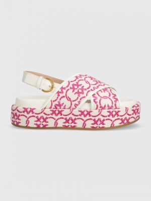 Sandale s platformom Pinko ružičasta