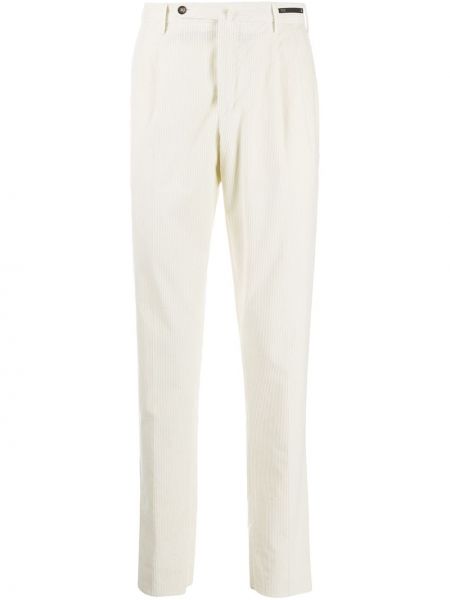 Pantalones chinos de pana slim fit Pt01 blanco