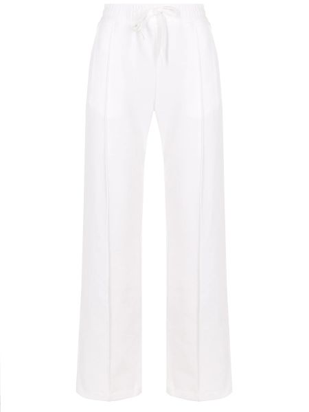 Хлопковые прямые брюки Valentino белые