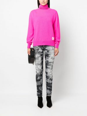 Skinny jeans mit print mit camouflage-print Dsquared2