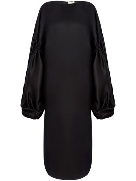 Копринена макси рокля Khaite черно